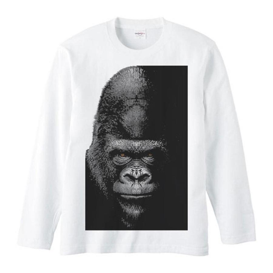 暗闇のゴリラ（ごりら）/長袖Ｔシャツ |  | 01