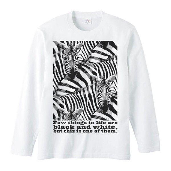 シマウマの群れ（白黒つけられる縞馬）/長袖Ｔシャツ |  | 01