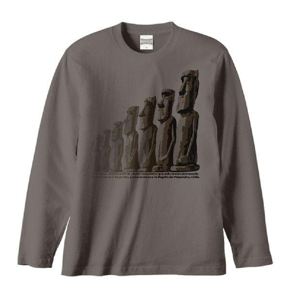 モアイ像（もあい）/長袖Ｔシャツ |  | 02