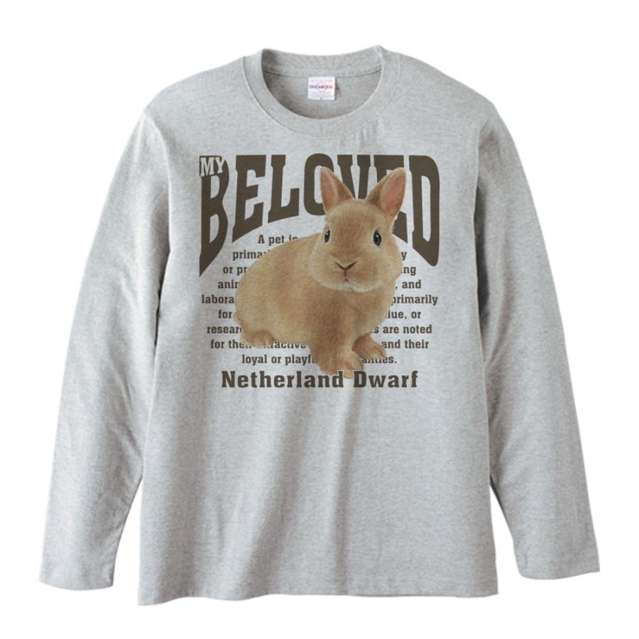 ネザーランド ドワーフ（兔）うさぎ（ペット シリーズ）/長袖T