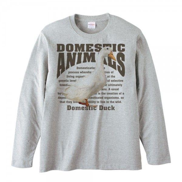 家鴨（アヒル）/飼育動物・家畜/長袖Ｔシャツ |  | 01
