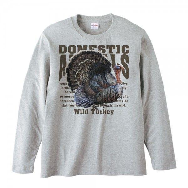 七面鳥（シチメンチョウ）/飼育動物・家畜/長袖Ｔシャツ |  | 01