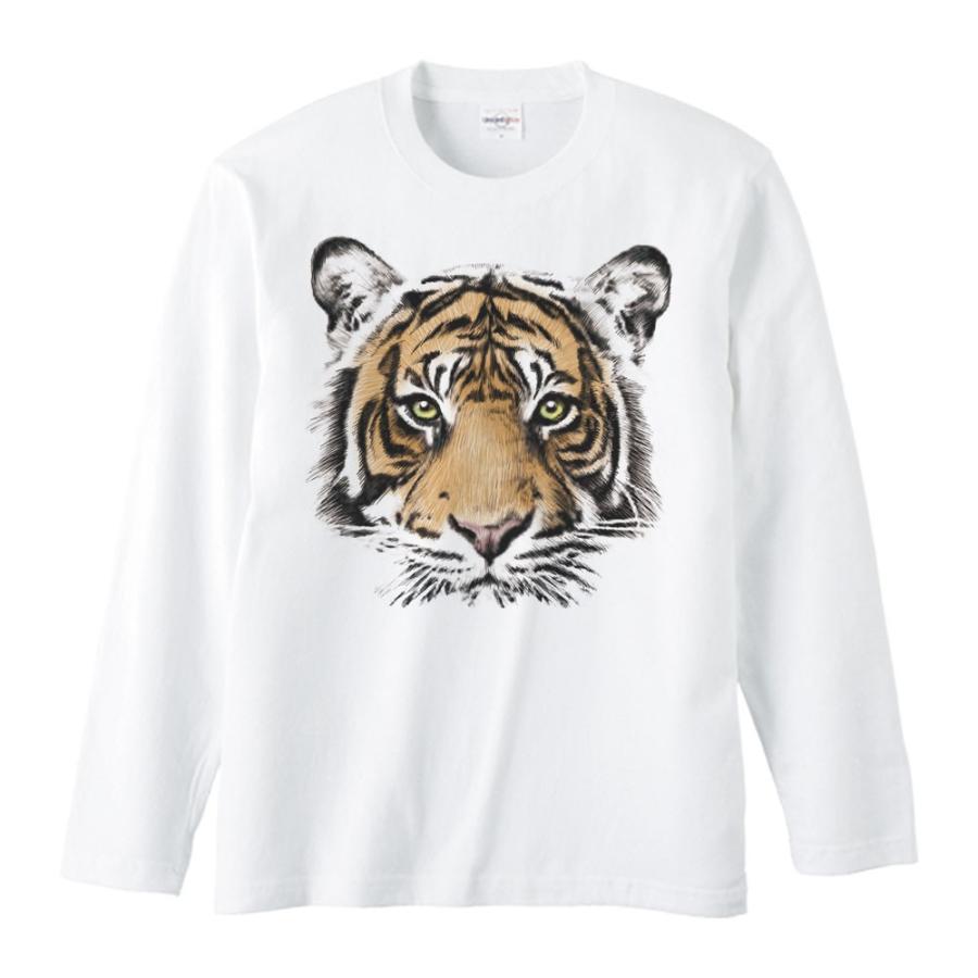 虎の顔/長袖Ｔシャツ | 