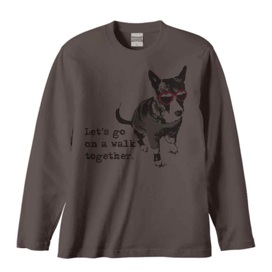 サングラス犬（一緒に散歩に行こう）＜JamJam＞/長袖Ｔシャツ |  | 02