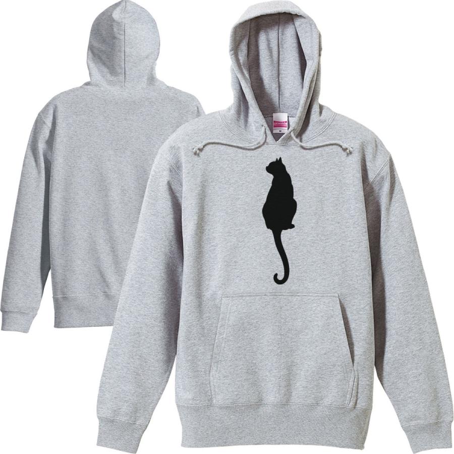 猫シルエット 後ろ姿 パーカー Pk333 Myds 通販 Yahoo ショッピング