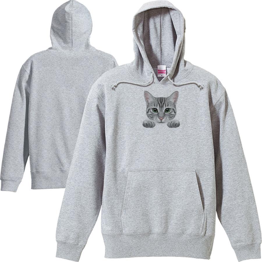 猫の顔・クラシックタビー（アメショ）/パーカー | 