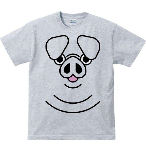 ブタ（豚）ファニーフェイス・ぶた/半袖Ｔシャツ　　 |  | 02