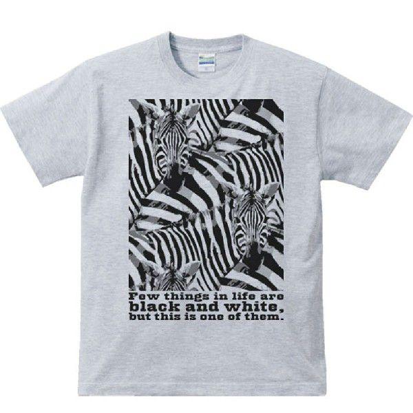 シマウマの群れ（白黒つけられる縞馬）/半袖Ｔシャツ　　 |  | 02