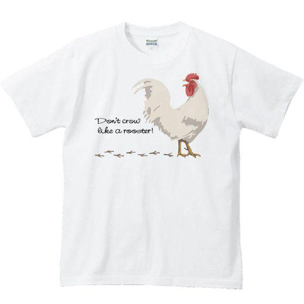 ニワトリ「はしゃぐな！」鶏（にわとり）/半袖Ｔシャツ　　 |  | 01