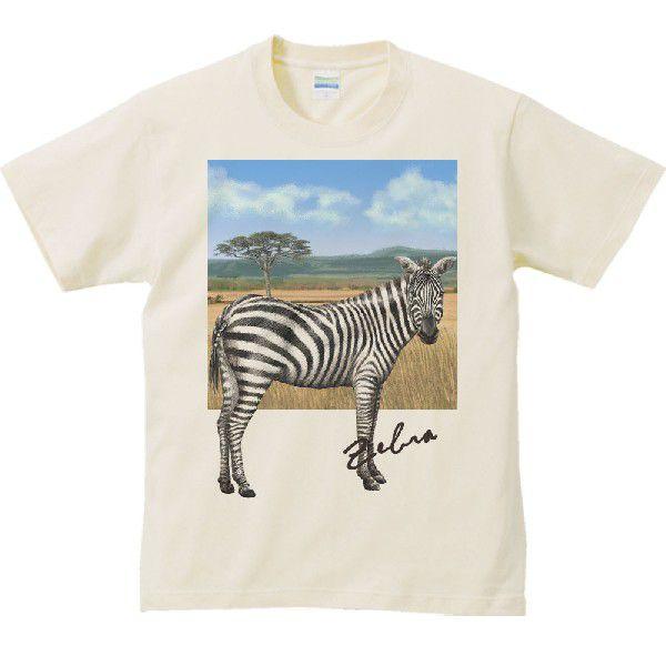 シマウマ 背景 しまうま 半袖ｔシャツ St101 Myds 通販 Yahoo ショッピング