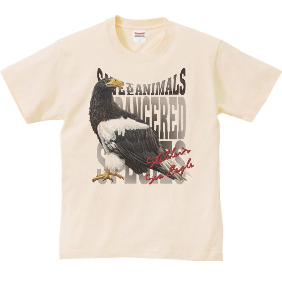 大鷲（おおわし）絶滅危惧動物（オオワシ）/半袖Ｔシャツ　　 |  | 01