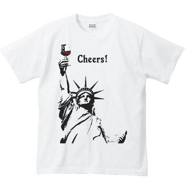 自由の女神（カンパイ！）じゆうのめがみ/半袖Tシャツ : MYDS - 通販