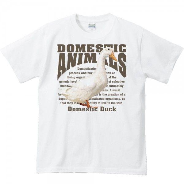 家鴨（アヒル）/飼育動物・家畜/半袖Ｔシャツ　　 | 