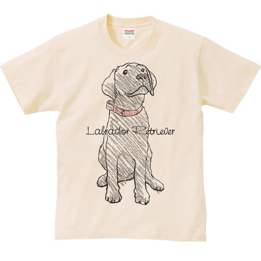 黒ラブラドール レトリバー（クレヨンタッチ）/半袖Ｔシャツ　　 |  | 01