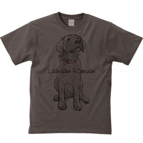 黒ラブラドール レトリバー（クレヨンタッチ）/半袖Ｔシャツ　　 |  | 03