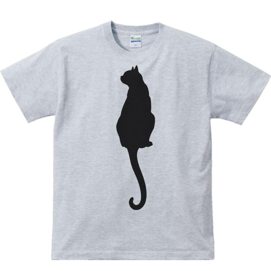 猫シルエット（後ろ姿）/半袖Ｔシャツ　　 |  | 02
