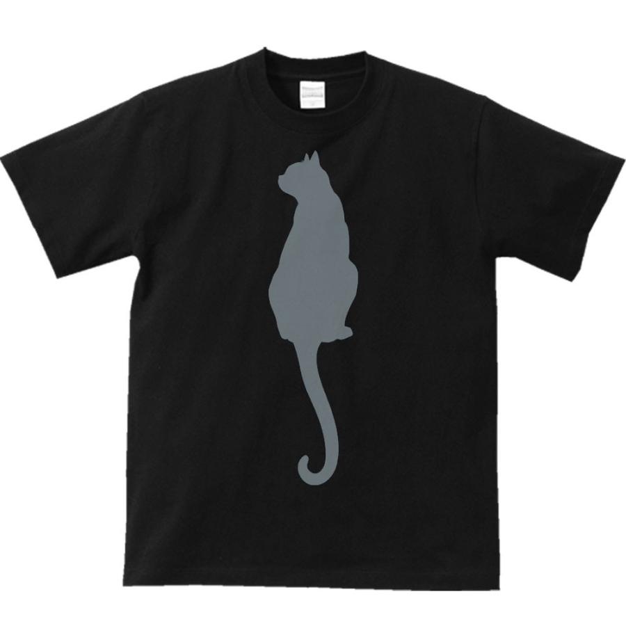 猫シルエット（後ろ姿）/半袖Ｔシャツ　　 |  | 04