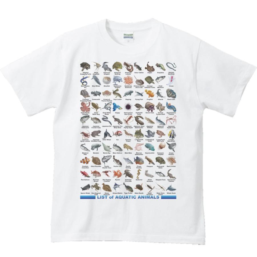 魚類＆水棲生物のリスト/半袖Ｔシャツ　　 | 