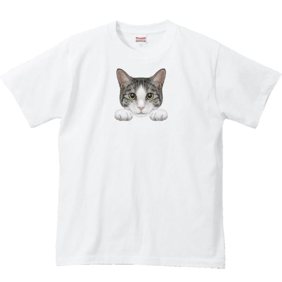 猫の顔・サバ白/半袖Ｔシャツ | 