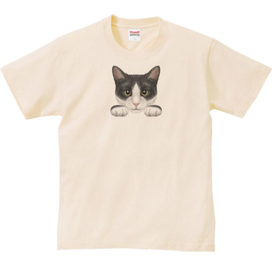 猫の顔・白黒猫/半袖Ｔシャツ｜prints｜02