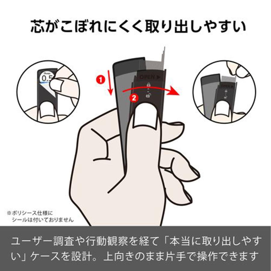 本日全品 P10倍 ぺんてる Pentel シャープペンシル替芯 アイン Ain 0.2mm 全3種から選択 | アイン | 01