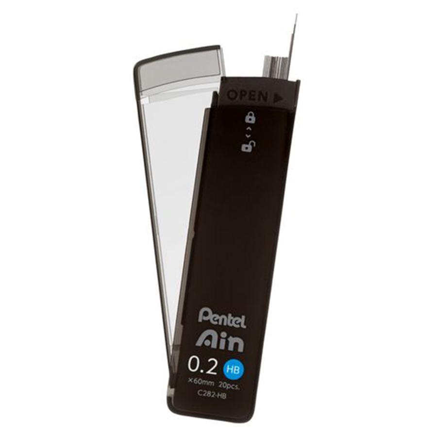本日全品 P10倍 ぺんてる Pentel シャープペンシル替芯 アイン Ain 0.2mm 全3種から選択 | アイン | 07