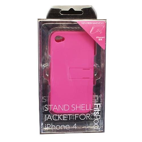 iPhone4 / iPhone4S スタンドジャケット ピンク IP4-12PK[生産終了品]｜printus