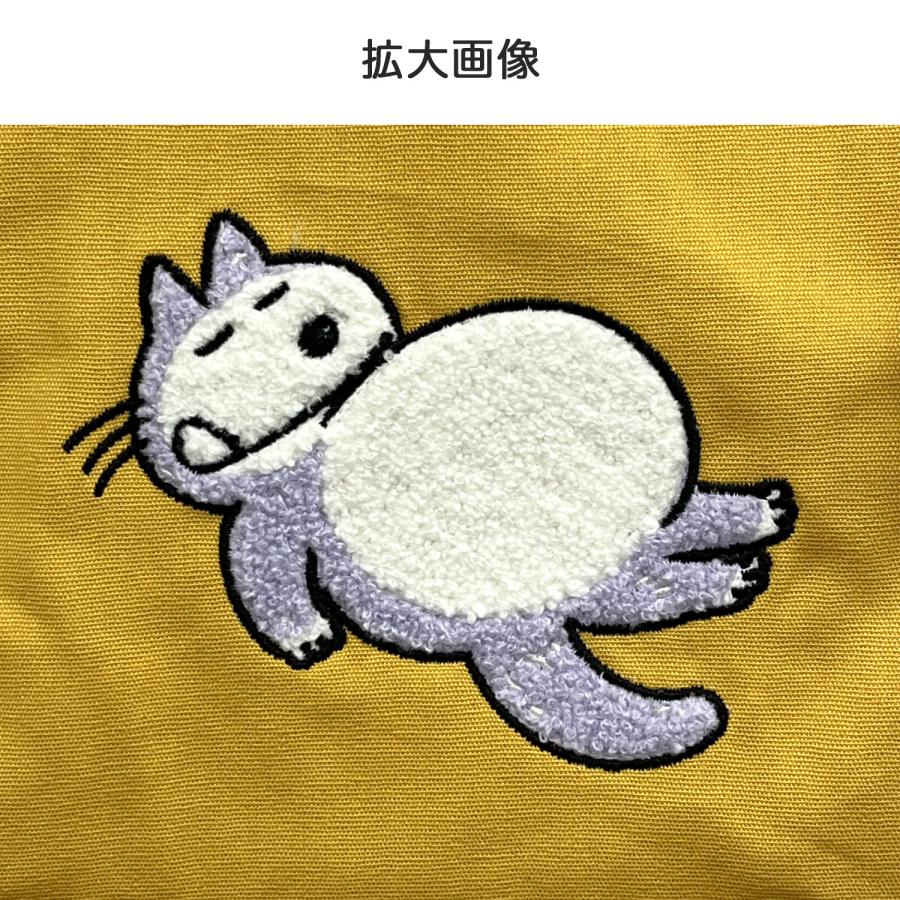 サンスター文具 sun-star 11ぴきのねこ サガラ刺繍巾着 S23341 かお