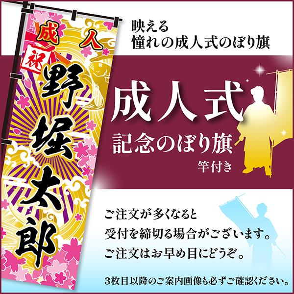 当店ポイント10倍 卒業 入学 に変更可能 成人式 のぼり旗 黒帯 黒