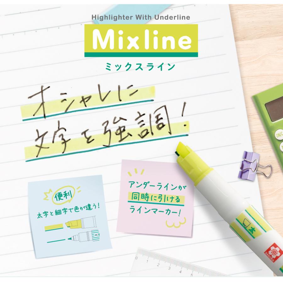 サクラクレパス 本日ポイント10倍 Mixline ミックスライン 3色セット 2