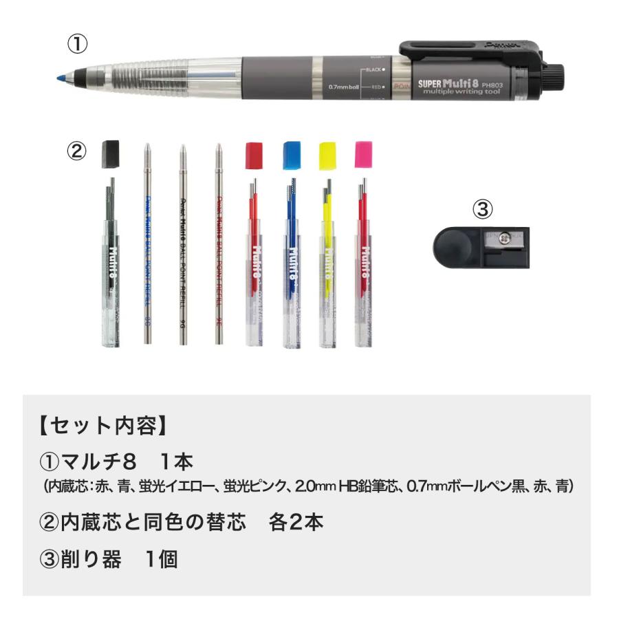 ぺんてる（Pentel） 当店ポイント10倍 Pentel SUPER Multi8