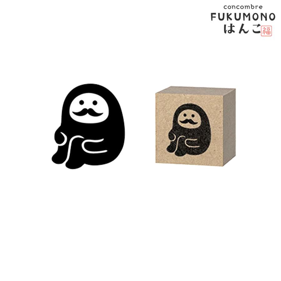 デコレコーポレーション concombre FUKUMONOはんこ 体育座りだるま ZCB