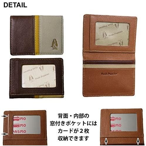 ハッシュパピー ウィング 定期入れ 本革 オール革 カード入れ パス 