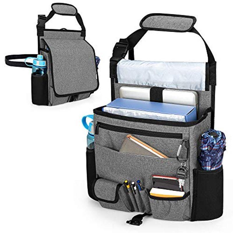 Luxja 車用収納ポケット 蓋付き 車 助手席 収納 多いポケット 持ち運びやすい 車用収納バッグ グレー ウォールポケット Www Arrowspeedline Com Vn