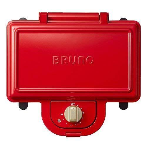 種類豊富な品揃え ホットサンドメーカー Bruno ダブル Boe44 レッド レシピブックセット キッチン家電 Istccorp Com