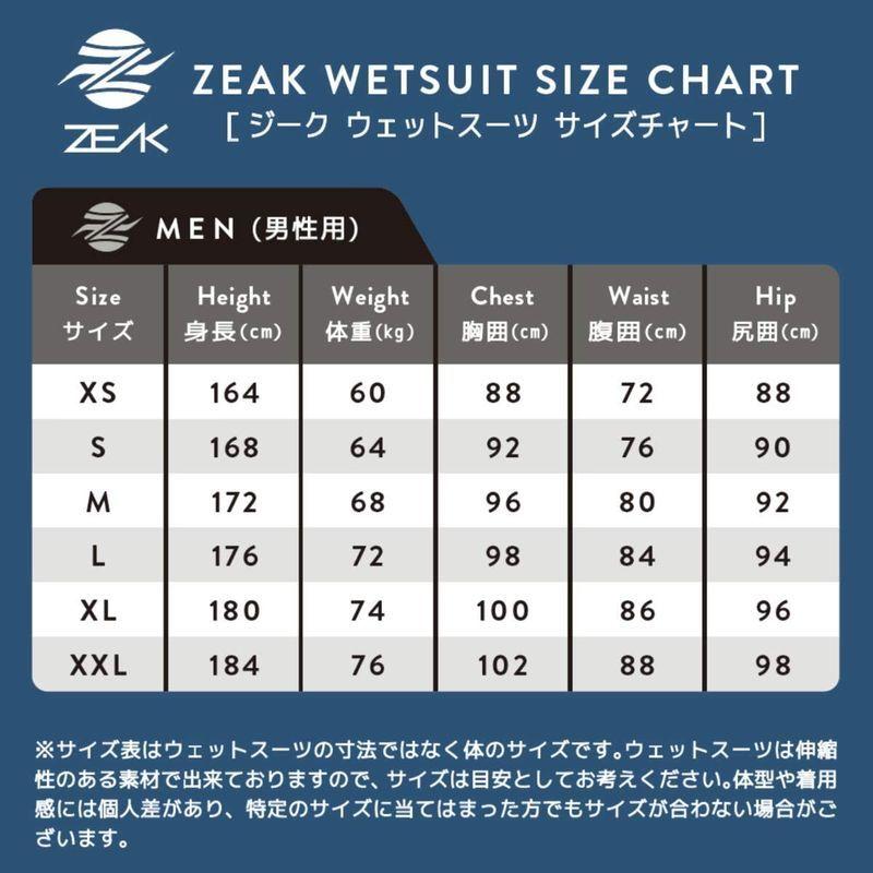 ZEAK(ジーク) ウェットスーツ メンズ フルスーツ (3×2mm) ウエットスーツ XXLサイズ｜prior｜06
