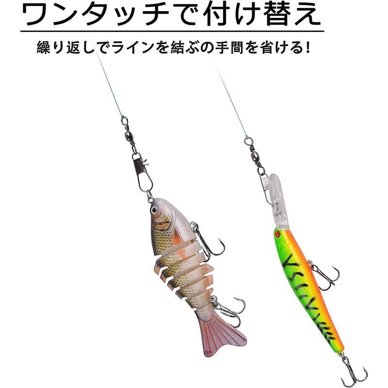 釣り スイベル スナップ ５サイズ サルカンセット スイベル付きスナップ 釣り スイベル 釣り用 ライトゲーム ショアジギング 240本セッ Prior 通販 Yahoo ショッピング