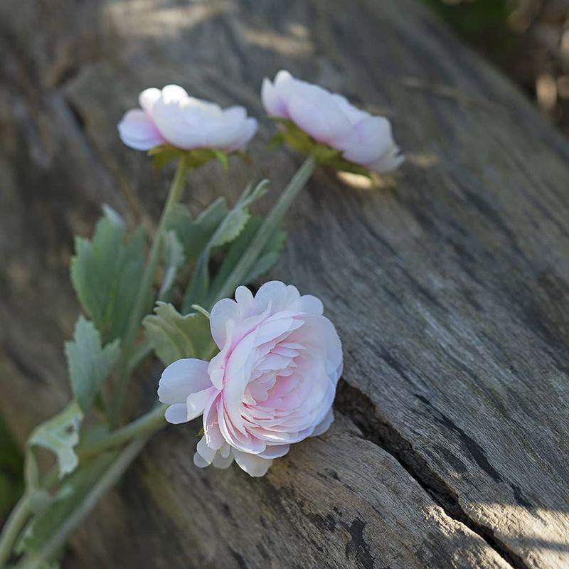 6周年記念イベントが Priorwillingyou 造花 花束 枯れない 美しいまま ずっと飾れる 世話水やり不要 シルク製 自由にアレンジメント可 ラナンキュラス 淡ピ Yousui Net