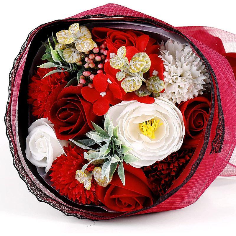 限定品 Priorソープフラワー 花束 造花 香り 母 彼女 友達 誕生日 プレゼント 記念日 卒業 就職 結婚 祝い ギフト メッセージカード 透明バッグ付 Latam Tech