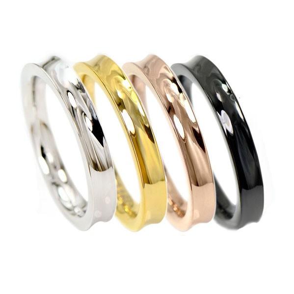 サージカルステンレス製 へこみ 3mm幅 リング 選べる4色 メッセージリング レーザー刻印 両面刻印可能 レディース メンズ ギフト |  | 02