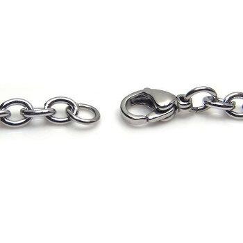 サージカルステンレス製 カット無し アズキチェーン 幅4.0mm 長さ 55cm