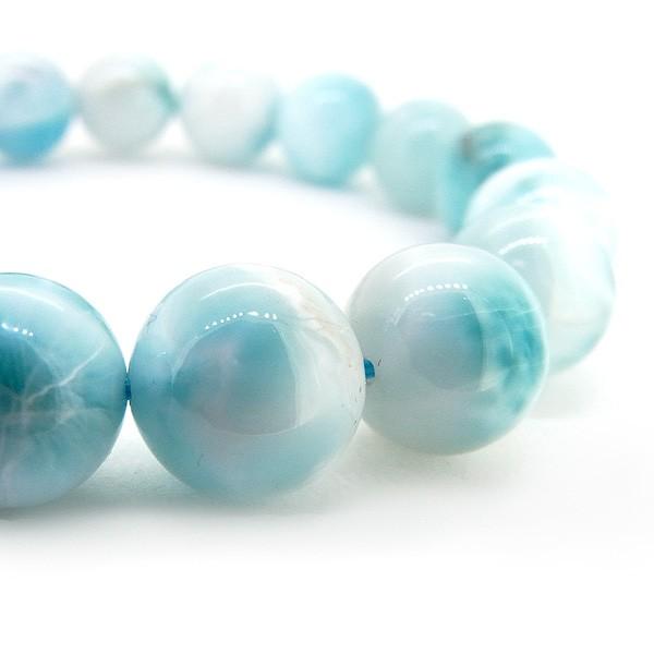 天然石 ラリマー ブルーペクトライト ドミニカ共和国産 12mm