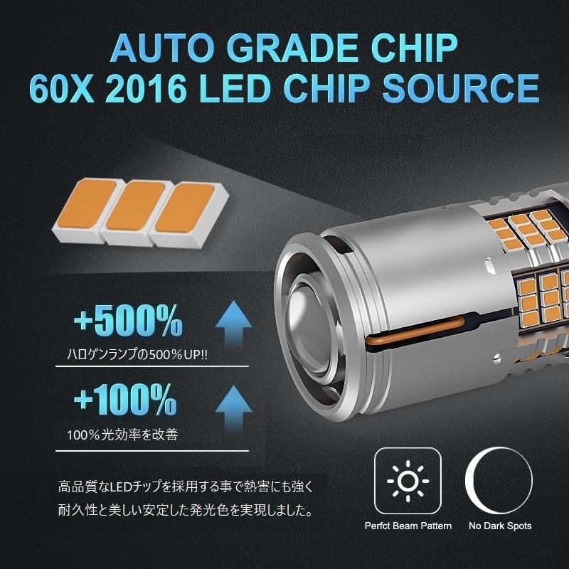 PRISM LED ウインカー アンバー S25 BA15S BAU15S T20 キャンセラー