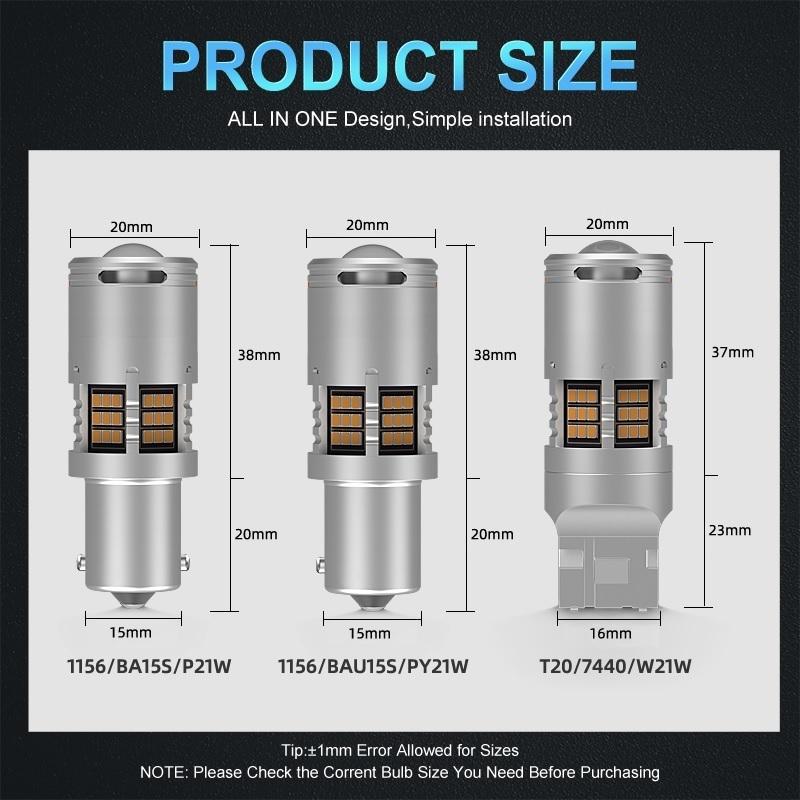 PRISM LED ウインカー アンバー S25 BA15S BAU15S T20 キャンセラー