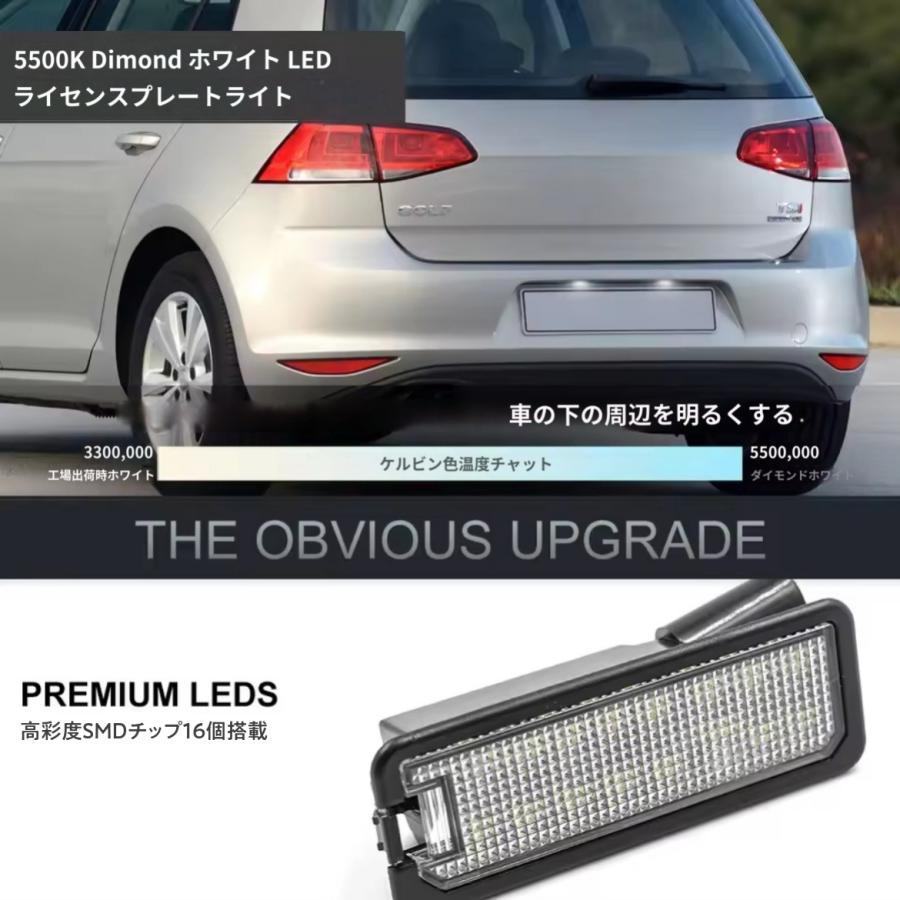 VW GOLF7 ゴルフ7 LED ナンバー灯 ライセンスランプ 番号灯 純正