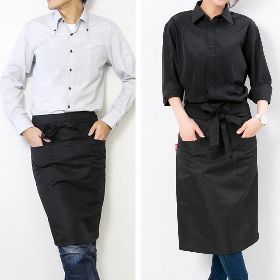 エプロン サロン ミドル ブラック 前掛け 膝丈 ソムリエ カフェ 無地 かっこいい おしゃれ かわいい 男女兼用 レディース 00878 Pma Bk エプロン専門店 ええエプロン 通販 Yahoo ショッピング