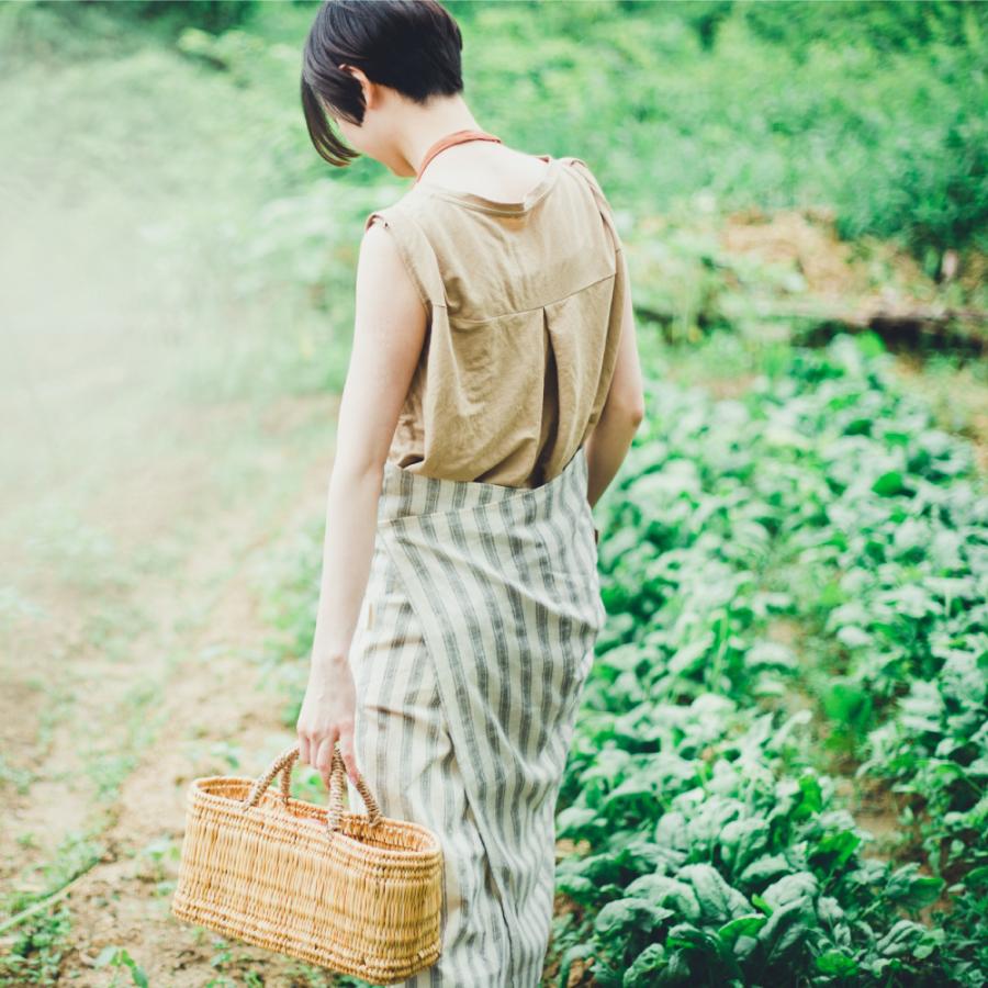 エプロン おしゃれ リネン かわいい 洗える 男女兼用 全6色 無地