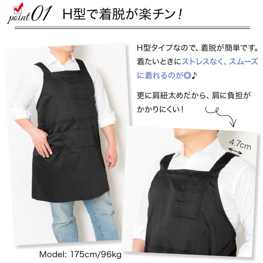 【ゆーぴ】 大きいサイズエプロン ２枚セット② ニッセン エプロン 大きいサイズ レディース シンプル ワーク 7L