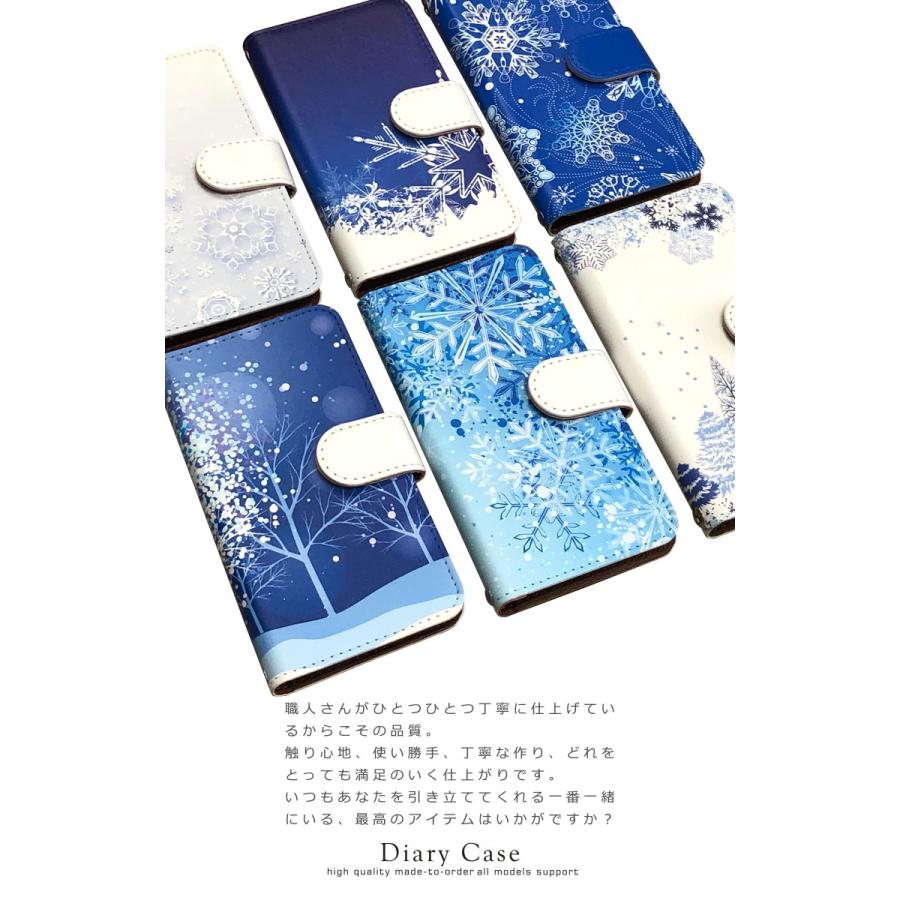 スマホケース 手帳型 iPhone17 iPhone16 AQUOS Redmi Pixel Reno 対応機種多数 スマホ カバー 冬 雪 ブルー |  | 01