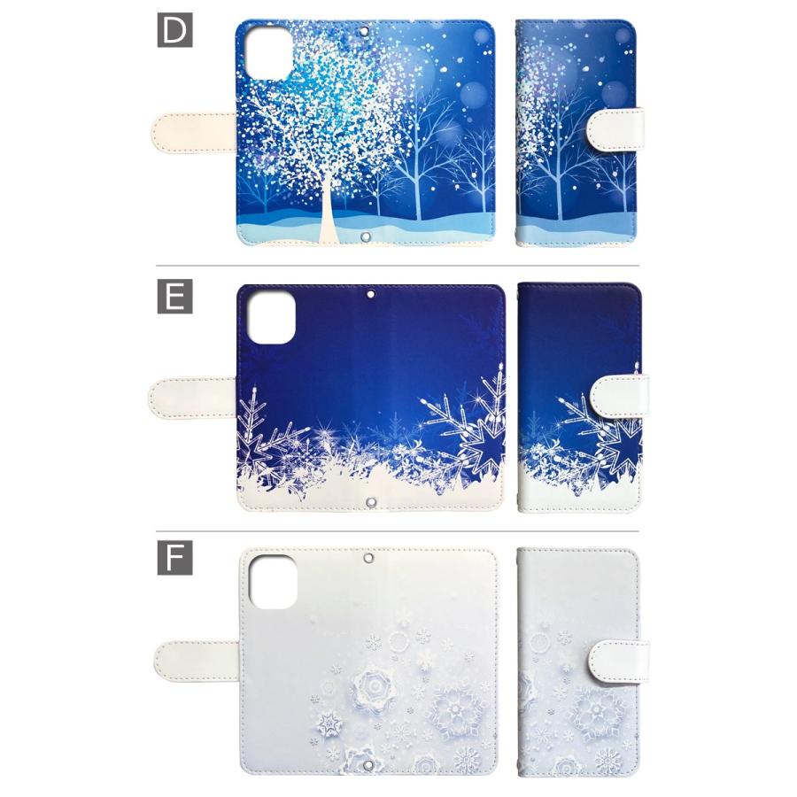 スマホケース 手帳型 iPhone17 iPhone16 AQUOS Redmi Pixel Reno 対応機種多数 スマホ カバー 冬 雪 ブルー |  | 03